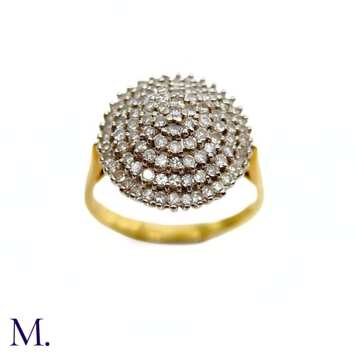 64 - A Diamond Cluster Ring

The 18ct yellow and white gold ring is set with six concentric circles of di... 