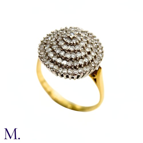 64 - A Diamond Cluster Ring

The 18ct yellow and white gold ring is set with six concentric circles of di... 