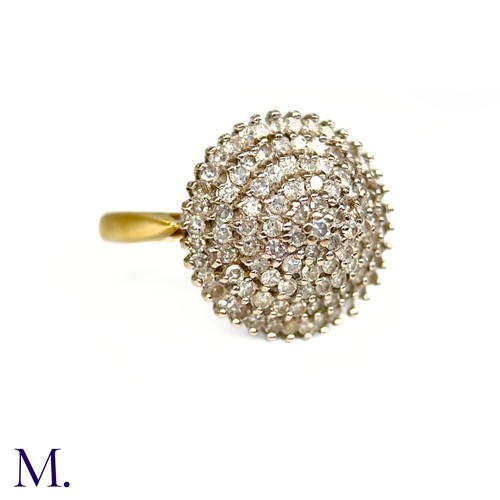 64 - A Diamond Cluster Ring

The 18ct yellow and white gold ring is set with six concentric circles of di... 