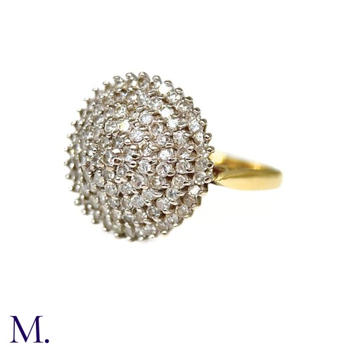 64 - A Diamond Cluster Ring

The 18ct yellow and white gold ring is set with six concentric circles of di... 