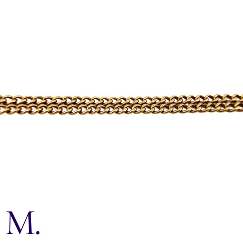 93 - An Antique Albert Chain with Citrine Spinning Fob.

The antique 9ct rose gold albert chain is secure... 