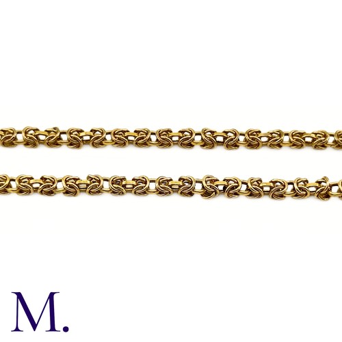 63 - NO RESERVE - Gold King's Pattern Chain

The 9ct yellow gold chain is in a king's pattern. Some links... 