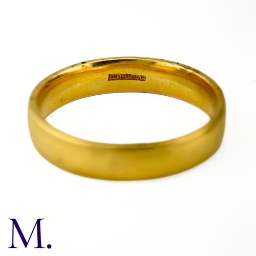 45 - NO RESERVE - An 18ct Gold Band

The yellow gold band is hallmarked for 18ct gold.

Weight: 4.7g
Size... 