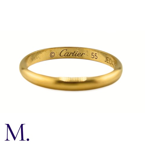 98 - An 18ct Gold Cartier Band

The 18ct gold band is by Cartier - it is signed and numbered.

Weight: 2.... 