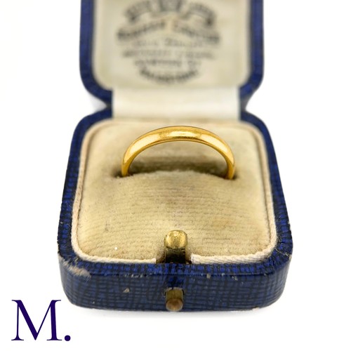 6 - A 22ct Gold Band

The band is hallmarked for 22ct gold and is dated 1933.

Weight: 3.4g
Date: M