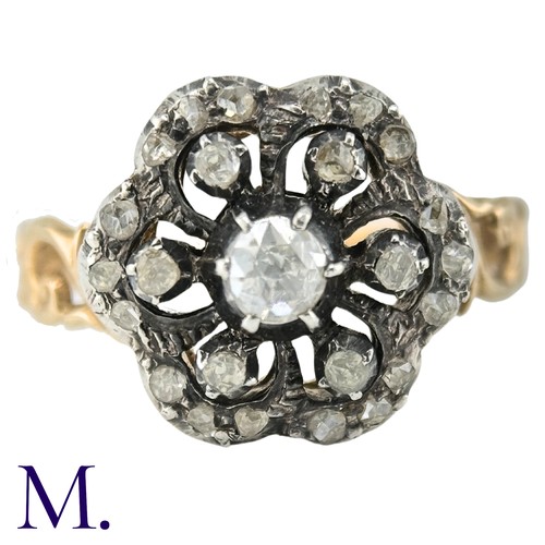 2 - An Antique Rose Diamond Cluster Ring

The ring is set with a 0.20ct old cut diamond to the centre wi... 