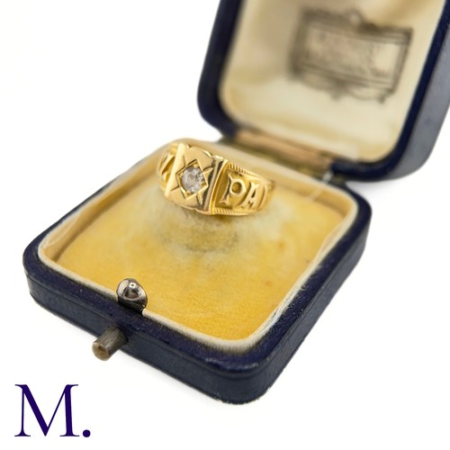 80 - An Antique Diamond Mizpah Ring

The antique 18ct yellow gold mizpah ring is set with a 0.25ct old cu... 