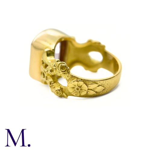 24 - An Art Nouveau Amethyst Ring (Spanish)

The yellow gold ring originates from the Catalonia area in S... 