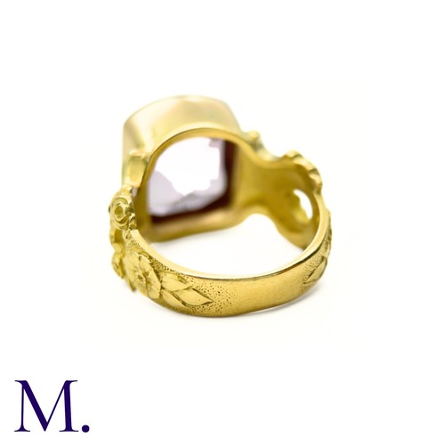 24 - An Art Nouveau Amethyst Ring (Spanish)

The yellow gold ring originates from the Catalonia area in S... 