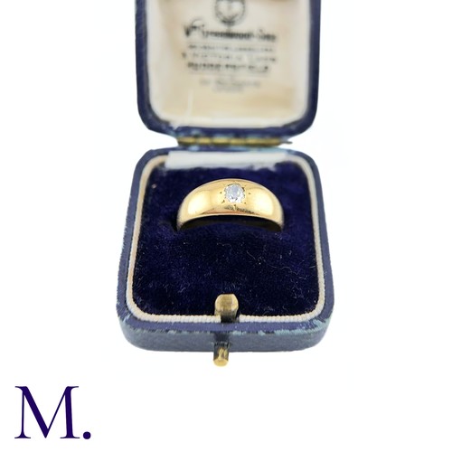 77 - An Old Cut Diamond Gypsy Ring

The 18ct gold band is set with a 0.20ct round cut diamond.

Weight: 4... 