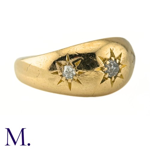 9 - A 3-Stone Diamond Gypsy Ring

The 18ct yellow gold band is set with three diamonds amounting to appr... 