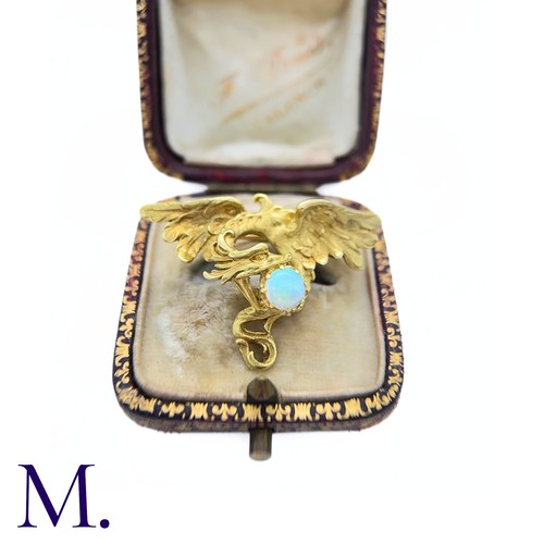 119 - An Art Nouveau French Opal-Set Chimera Brooch

The French 18ct yellow gold chimera brooch is set wit... 