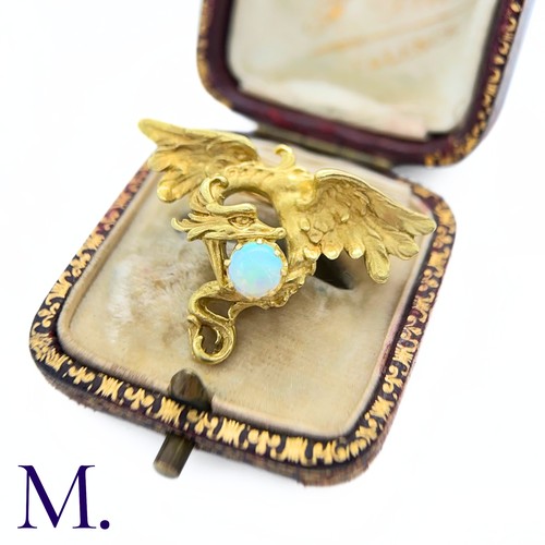 119 - An Art Nouveau French Opal-Set Chimera Brooch

The French 18ct yellow gold chimera brooch is set wit... 