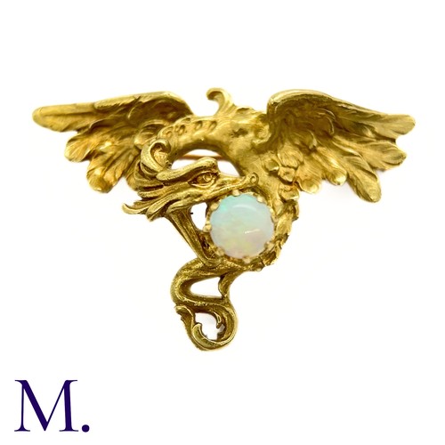 119 - An Art Nouveau French Opal-Set Chimera Brooch

The French 18ct yellow gold chimera brooch is set wit... 