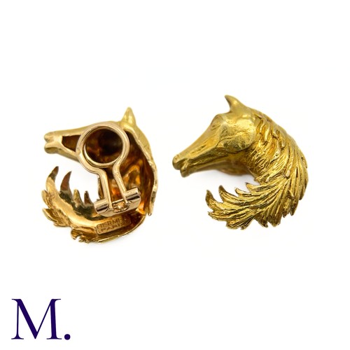 94 - A Pair of Horse Earclips by Hermes

The vintage 18ct yellow gold Horse earclips are by Hermes Paris.... 