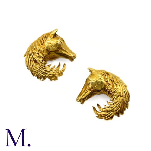 94 - A Pair of Horse Earclips by Hermes

The vintage 18ct yellow gold Horse earclips are by Hermes Paris.... 