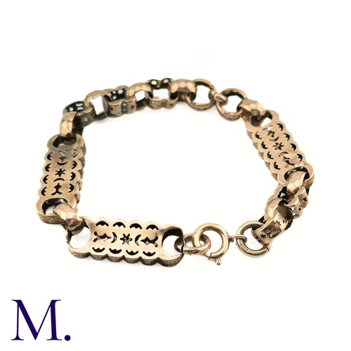 67 - An Antique Fancy Link 9ct Gold Bracelet

The 9ct antique fancy link bracelet is made up of engraved ... 