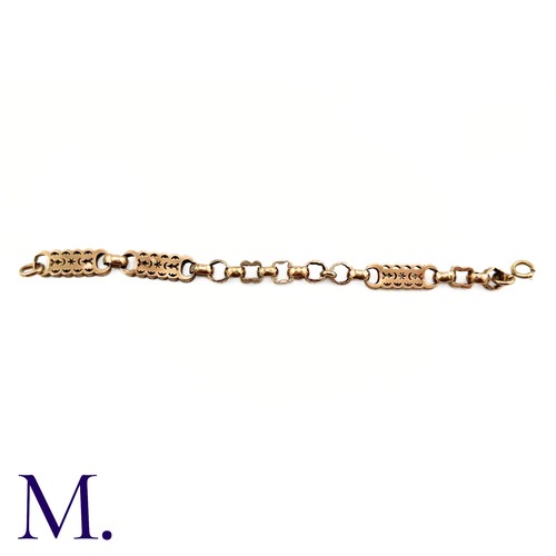 67 - An Antique Fancy Link 9ct Gold Bracelet

The 9ct antique fancy link bracelet is made up of engraved ... 