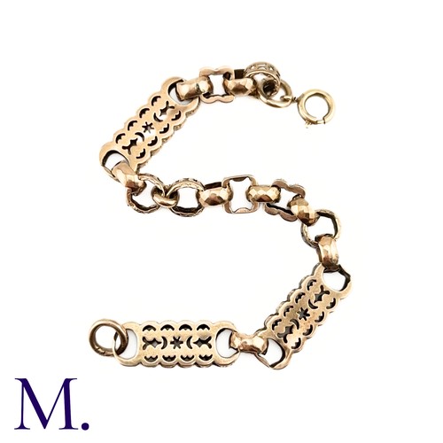 67 - An Antique Fancy Link 9ct Gold Bracelet

The 9ct antique fancy link bracelet is made up of engraved ... 