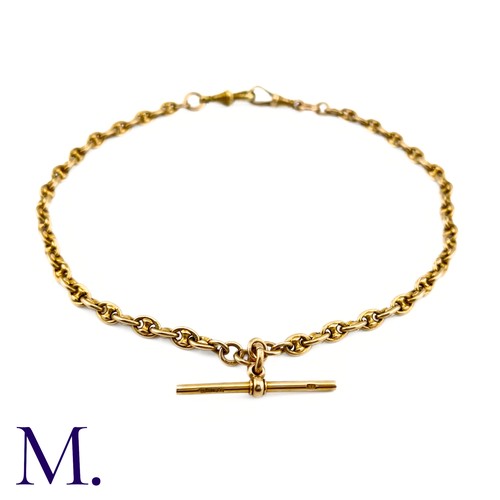 158 - An Antique Fancy Link Albert Chain

The 9ct yellow gold Albert chain is made up of fancy links and c... 