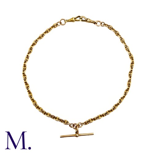 158 - An Antique Fancy Link Albert Chain

The 9ct yellow gold Albert chain is made up of fancy links and c... 