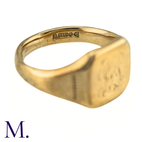 81 - NO RESERVE - A Gold Signet Ring

The 9ct yellow gold signet ring is faintly engraved to the front.  ... 