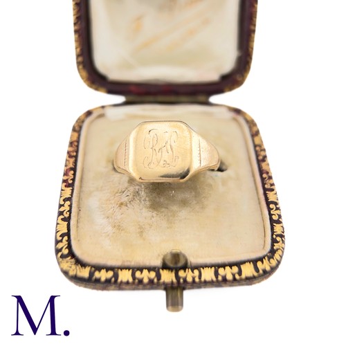 81 - NO RESERVE - A Gold Signet Ring

The 9ct yellow gold signet ring is faintly engraved to the front.  ... 