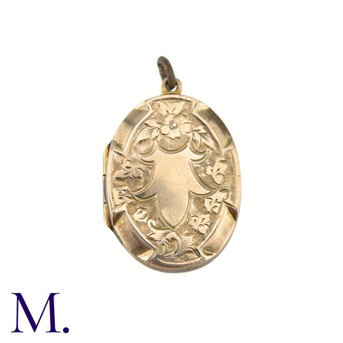 20 - NO RESERVE - A 9ct Front and Back Locket

The 9ct gold front and back are engraved. Inside are two c... 