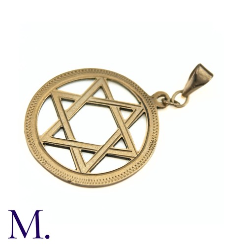 72 - NO RESERVE - A Gold Star of David Pendant

The yellow gold Star of David pendant is marked for 9ct g... 