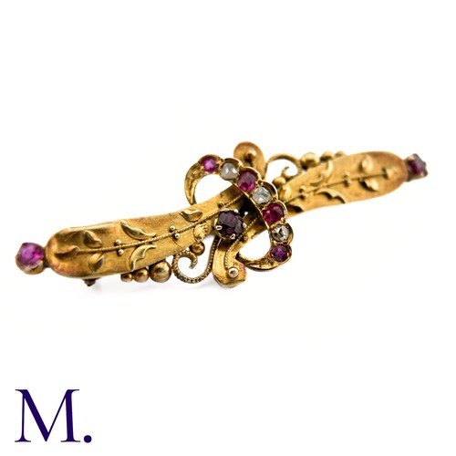 86 - A Ruby and Diamond Brooch

The Victorian-era brooch is set with rubies and diamonds.

Weight: 2.4g
S... 