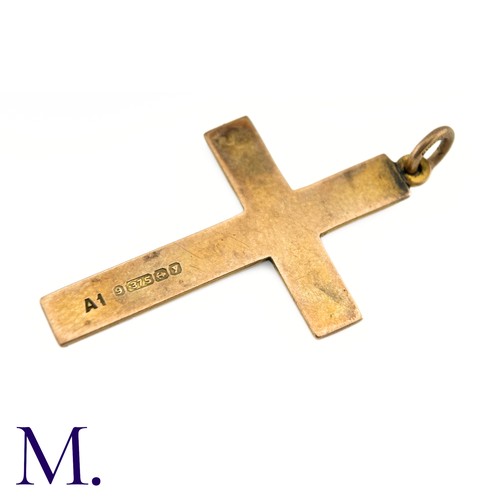 18 - NO RESERVE - An Antique Gold Cross Pendant

The rose gold cross is hallmarked for 9ct gold and is da... 