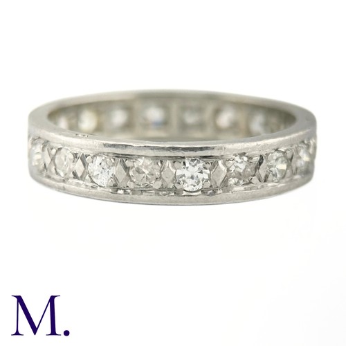 62 - A Diamond Eternity Band

The diamond eternity band is set with bright round cut diamonds amounting t... 