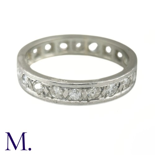 62 - A Diamond Eternity Band

The diamond eternity band is set with bright round cut diamonds amounting t... 