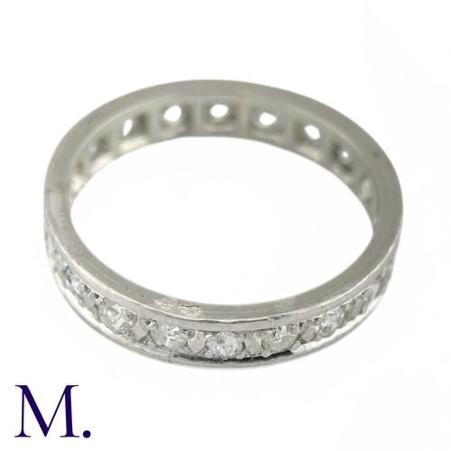 62 - A Diamond Eternity Band

The diamond eternity band is set with bright round cut diamonds amounting t... 