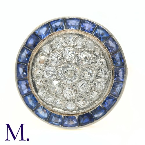 64 - A Sapphire and Diamond Target Ring

The 18ct yellow gold ring is set with a round fascia of bright w... 