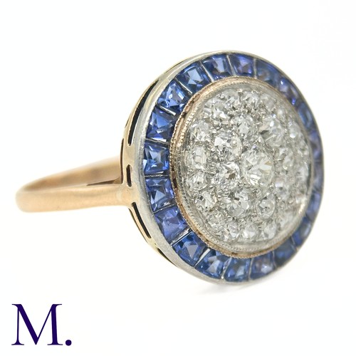 64 - A Sapphire and Diamond Target Ring

The 18ct yellow gold ring is set with a round fascia of bright w... 