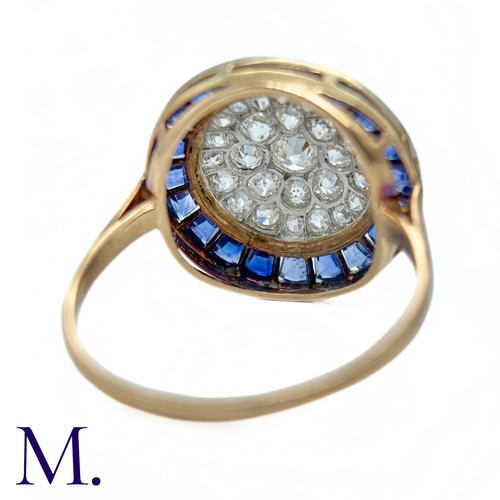 64 - A Sapphire and Diamond Target Ring

The 18ct yellow gold ring is set with a round fascia of bright w... 