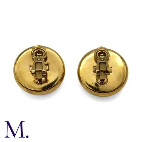 69 - A Pair of Pearl Earclips by Chaumet

The 18ct yellow gold earclips are by Chaumet Paris.  Each is se... 