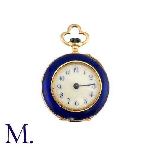 190 - A Enamel and Rose Diamond Pocket Watch in 18K gold

Size:
Weight: 15.6g