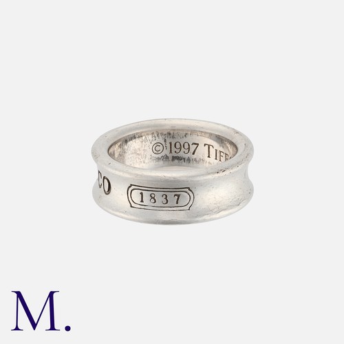 46 - Tiffany & Co, An 1837 Ring in silver, dated 1997. Signed Tiffany & Co , Hallmarked , Makers mark.

S... 