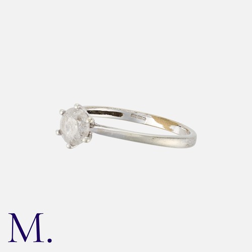 200 - A Diamond Solitaire Ring in 9k white gold, set with a brilliant cut diamond weighing approximately 1... 