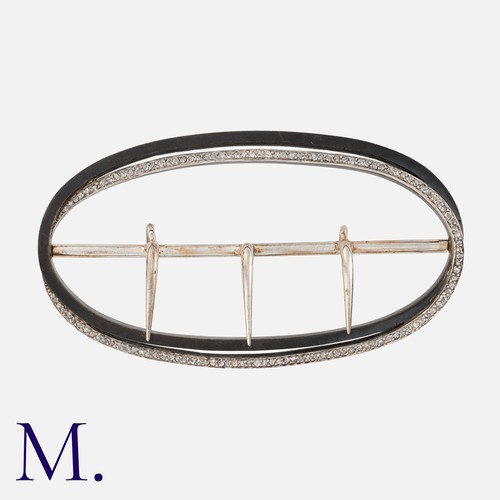 218 - A Diamond Belt Buckle

Size: 8.3cm
Weight: 28.2g.