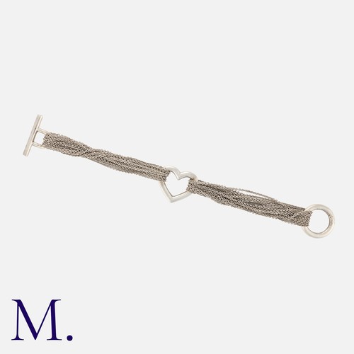 78 - NO RESERVE. TIFFANY & CO. A Toggle Bracelet in silver, with a ten-strand chain securing a silver ope... 