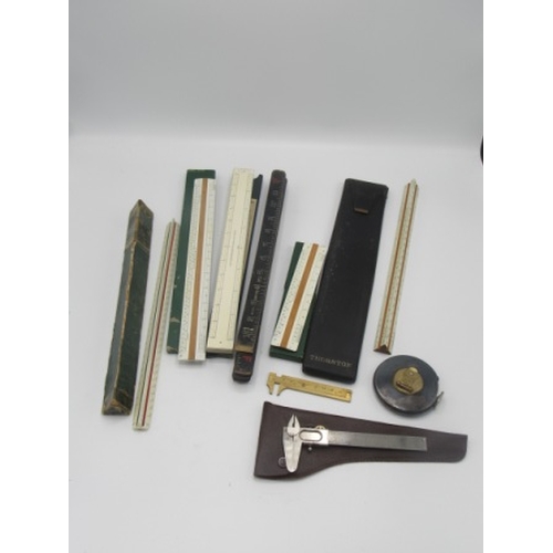 Collection of vintage rulers