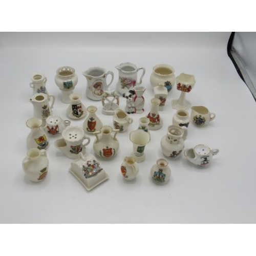 11 - Qty of creasted ware china