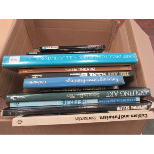 59 - Art and Drawing/Painting themed book collection, inc. Bellini, Cezanne, Cubism & Futurism and Renoir... 