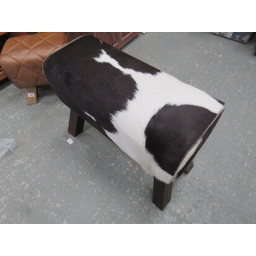 336 - Cow Hide Bench