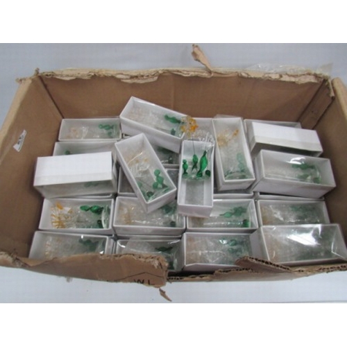 9 - Box of over 60 Pirelli Murano glass fish