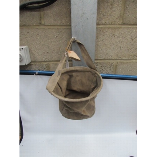 272 - Round Canvas Nose Bag for Horse Feed