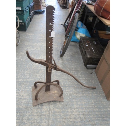 282 - Large Metal Jack with curved base